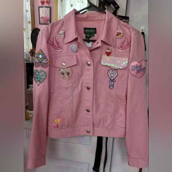 Sneak peek @ WIP custom Rage Against the Sewing Machine upcoming jackets! Ooak🧵 - Picture 7 of 16